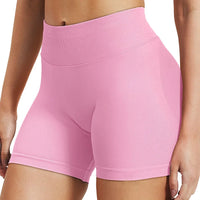 4.5''Shorts Seamless Low Ribbed Waistband Gym Shorts Scrunch Bum Yoga Shorts Booty High Stretch Running Bike Shorts